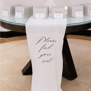 Cream Linen Sign